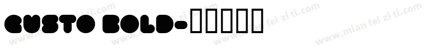 Gusto Bold字体转换